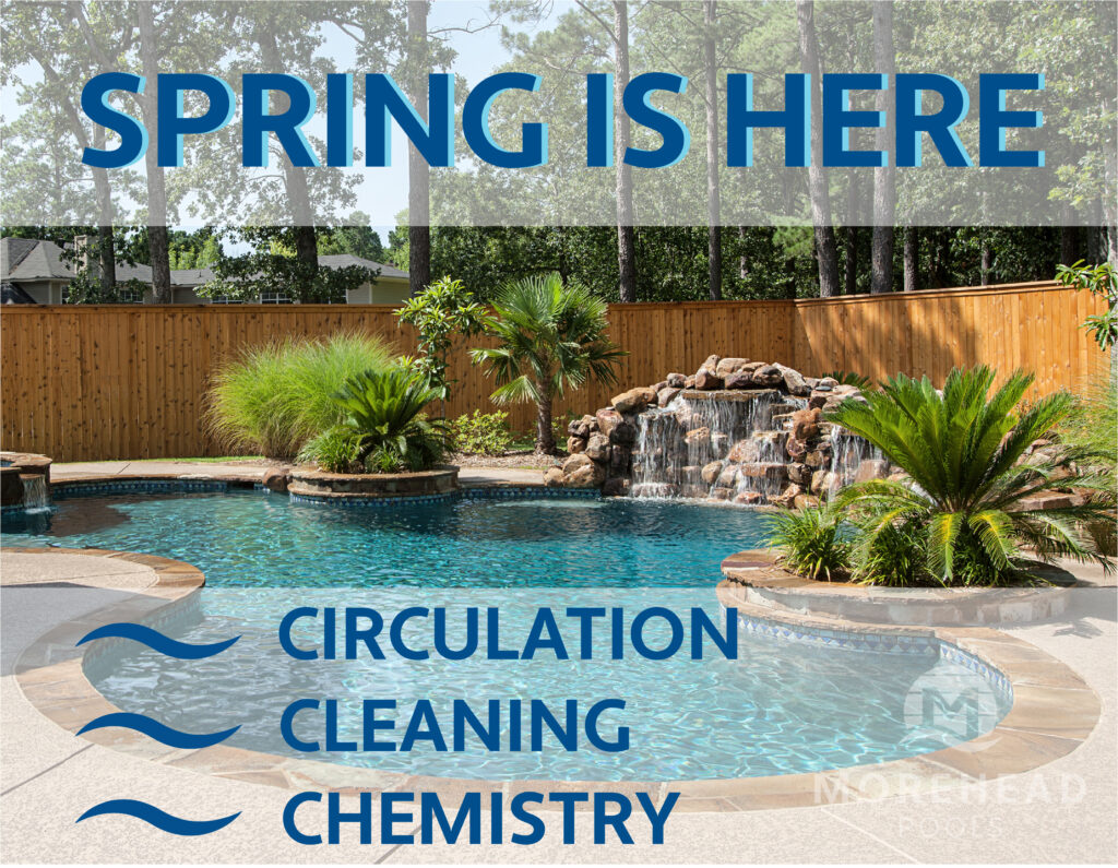 Spring pool circulation, cleaning and chemistry