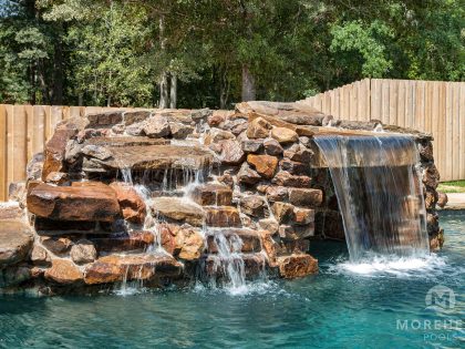 Swimming Pool Waterfalls In Shreveport & Bossier City La 